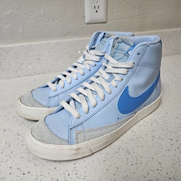 Size 10.5 - Nike Blazer '77 Vintage Mid Celestine Blue No Box Retro Sneaker - Picture 1 of 7